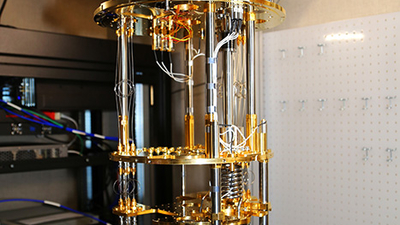 Second angle of the dedicated cryogen free dilution refrigerator for quantum simulation and information.