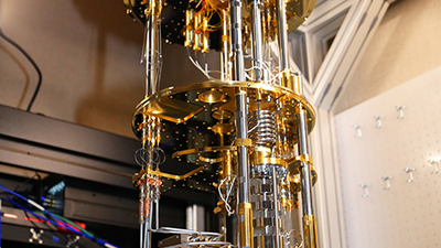 Third angle of the dedicated cryogen free dilution refrigerator for quantum simulation and information.